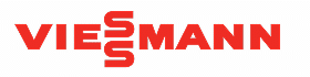 Logo rouge de Viessmann, l'entreprise spécialisée dans les systèmes de chauffage et de refroidissement. Les deux 'S' sont stylisés.